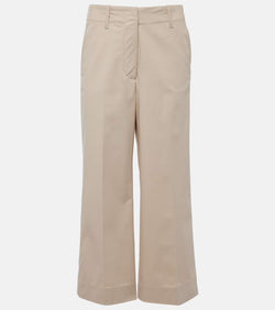 Proenza Schouler Amara cotton-blend wide-leg pants