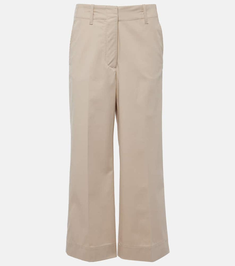 Proenza Schouler Amara cotton-blend wide-leg pants