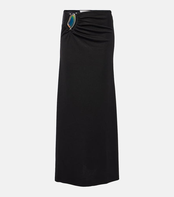 Christopher Esber Moodstone ruched maxi skirt