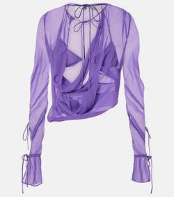 Christopher Esber Mobius silk top