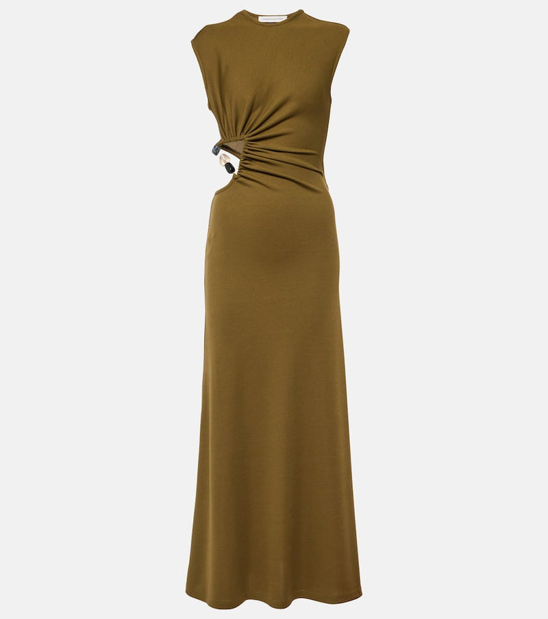 Christopher Esber Embellished cutout maxi dress