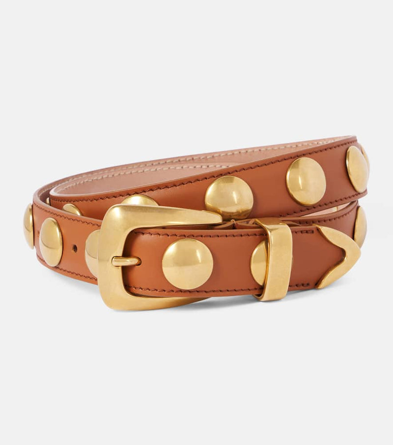 Khaite Benny studded leather belt