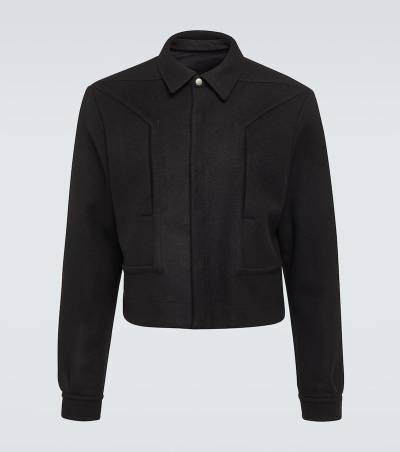 Rick Owens Cropped virgin wool jacket