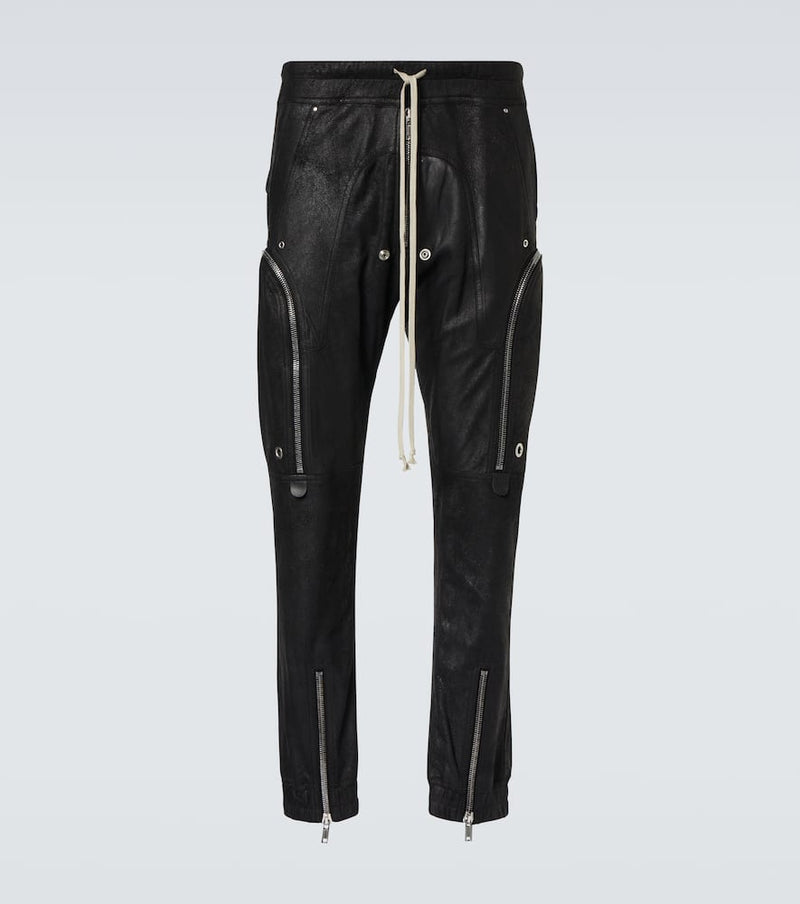 Rick Owens Leather cargo pants