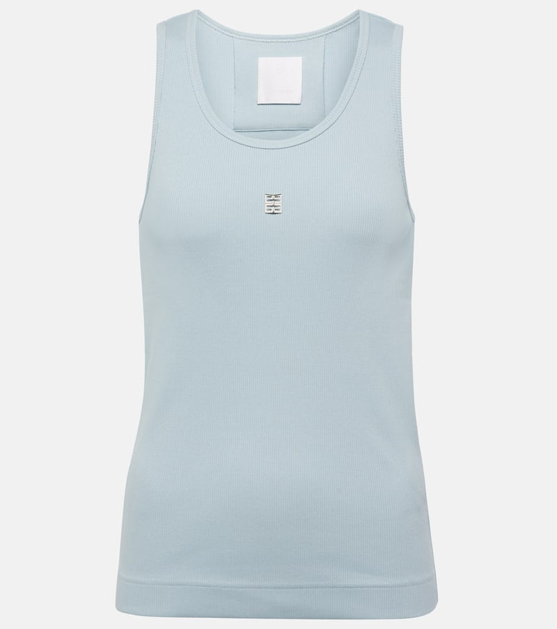 Givenchy 4G ribbed-knit cotton-blend tank top