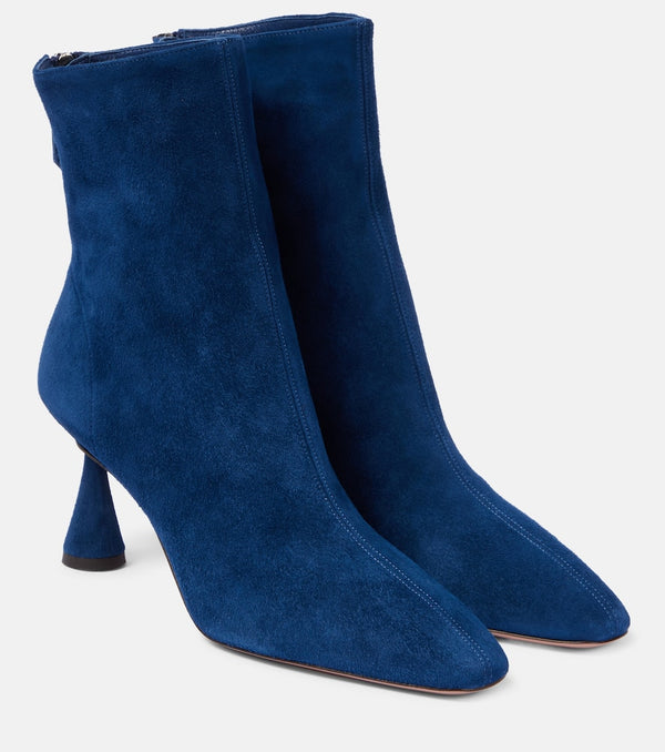 Aquazzura Amore 75 suede ankle boots