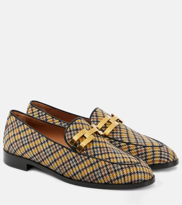 Aquazzura Brandi tartan loafers