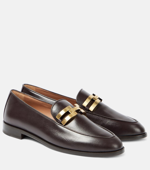 Aquazzura Brandi leather loafers