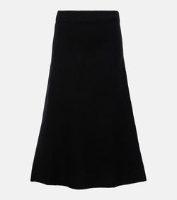 Jil Sander Wool midi skirt