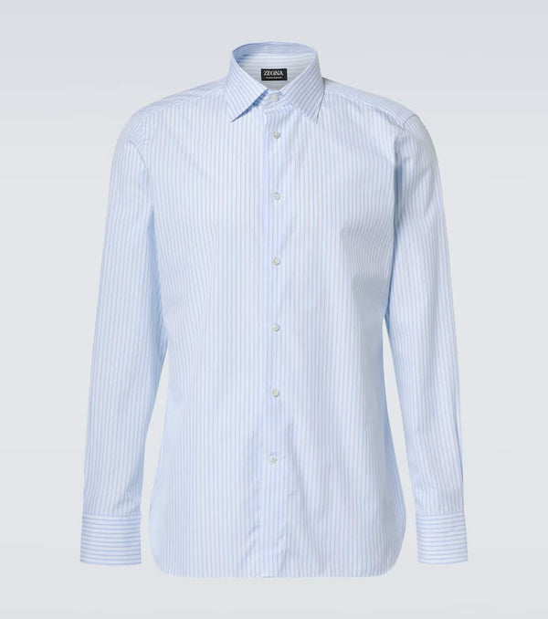 Zegna Striped cotton Oxford shirt