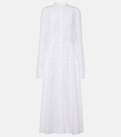 Jil Sander Pleated cotton shirt dress