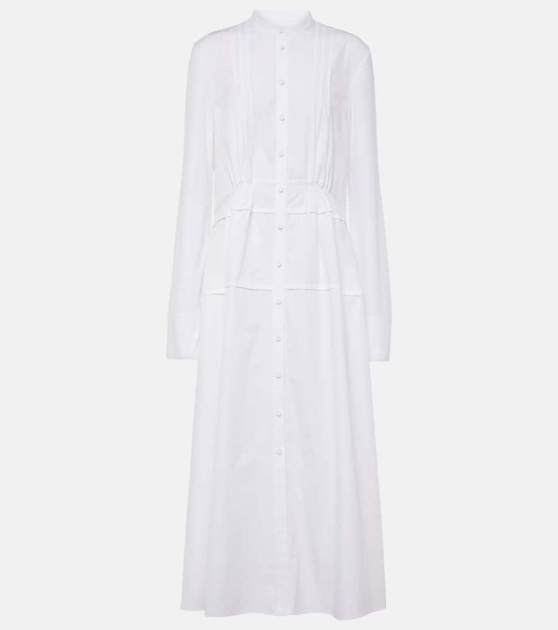 Jil Sander Pleated cotton shirt dress