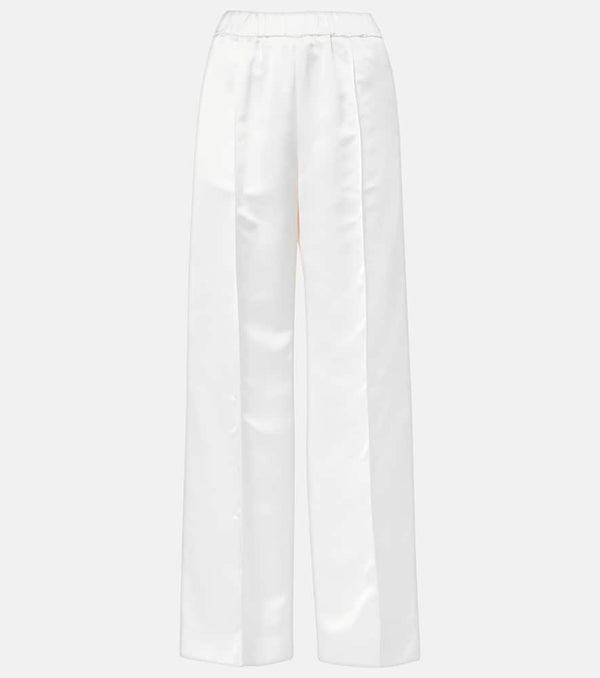 Jil Sander High-rise satin wide-leg pants