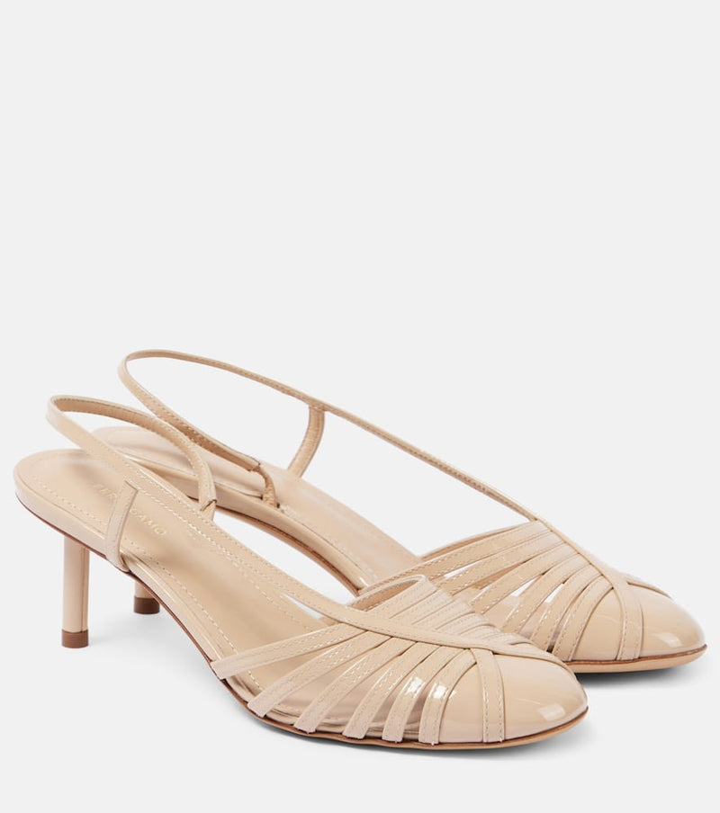 Ferragamo Ermelia 55 leather slingback pumps