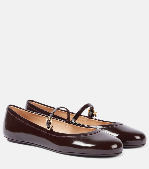 Gianvito Rossi Carla patent leather ballet flats