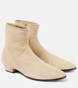 The Row Awar 25 suede ankle boots