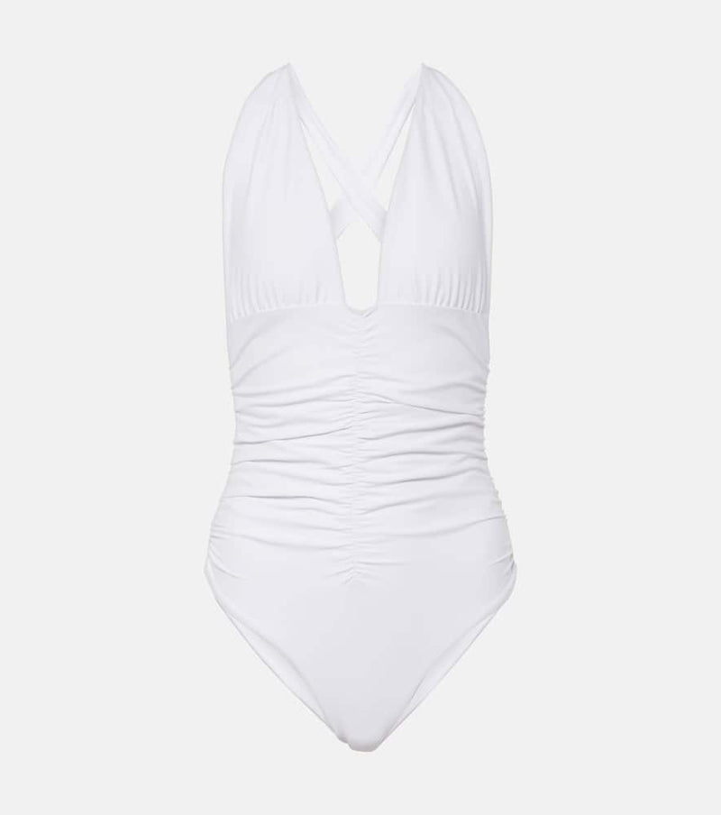 Jade Swim Capri gathered swimsuit