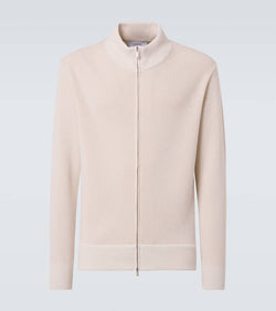 Lardini Wool and cashmere zip-up sweater