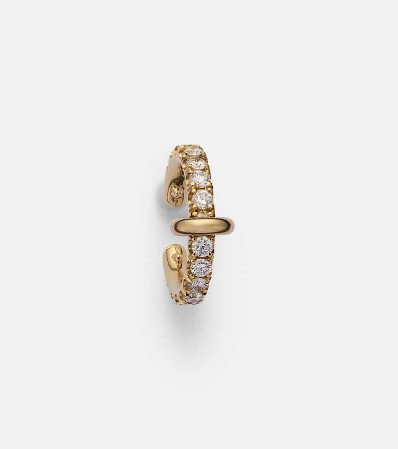 Spinelli Kilcollin 18kt gold single ear cuff with diamonds