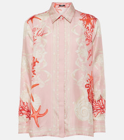 Versace Barocco Sea silk twill shirt