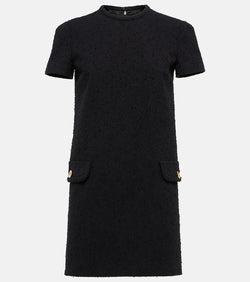 Versace Cotton-blend tweed shift dress