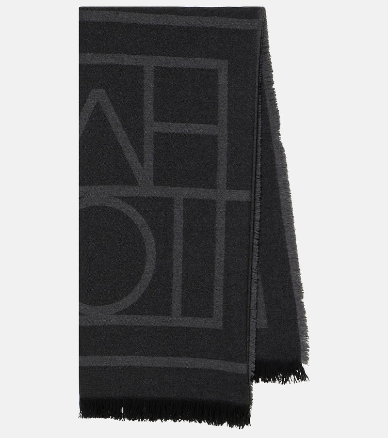 Toteme Monogram wool and cashmere scarf