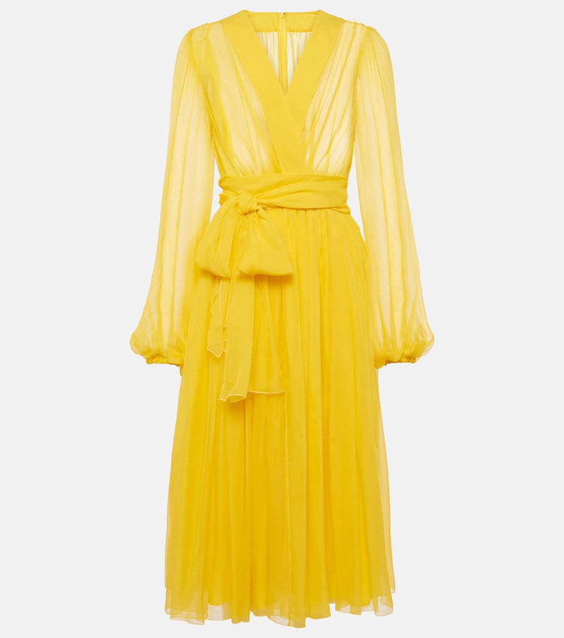 Dolce & Gabbana Silk chiffon midi dress