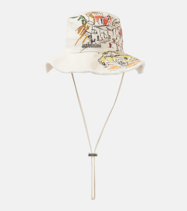 Jacquemus Le Bob Artichaut printed canvas sun hat