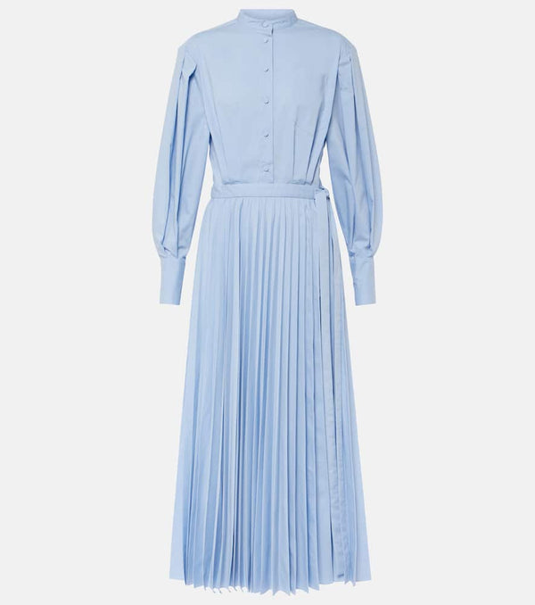 Altuzarra Binoche plissé cotton-blend midi dress