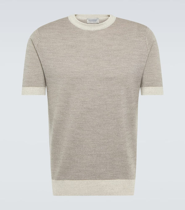 John Smedley 20.Singular wool T-shirt