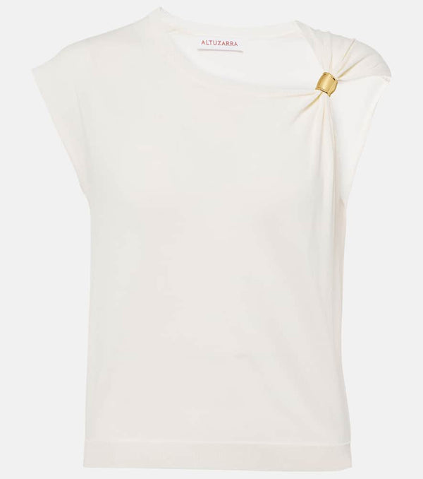 Altuzarra Rinaldi gathered jersey top