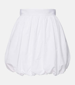 Dolce & Gabbana High-rise cotton poplin miniskirt