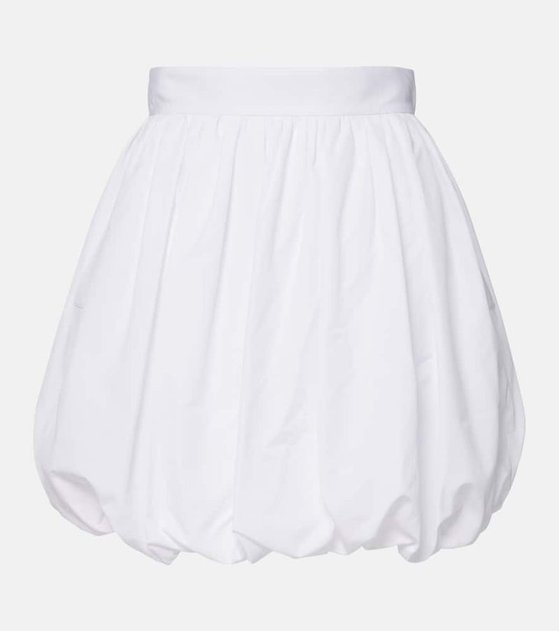 Dolce & Gabbana High-rise cotton poplin miniskirt