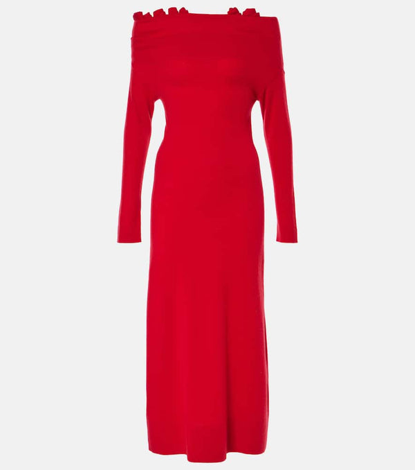 Altuzarra Lunaire off-shoulder cashmere gown