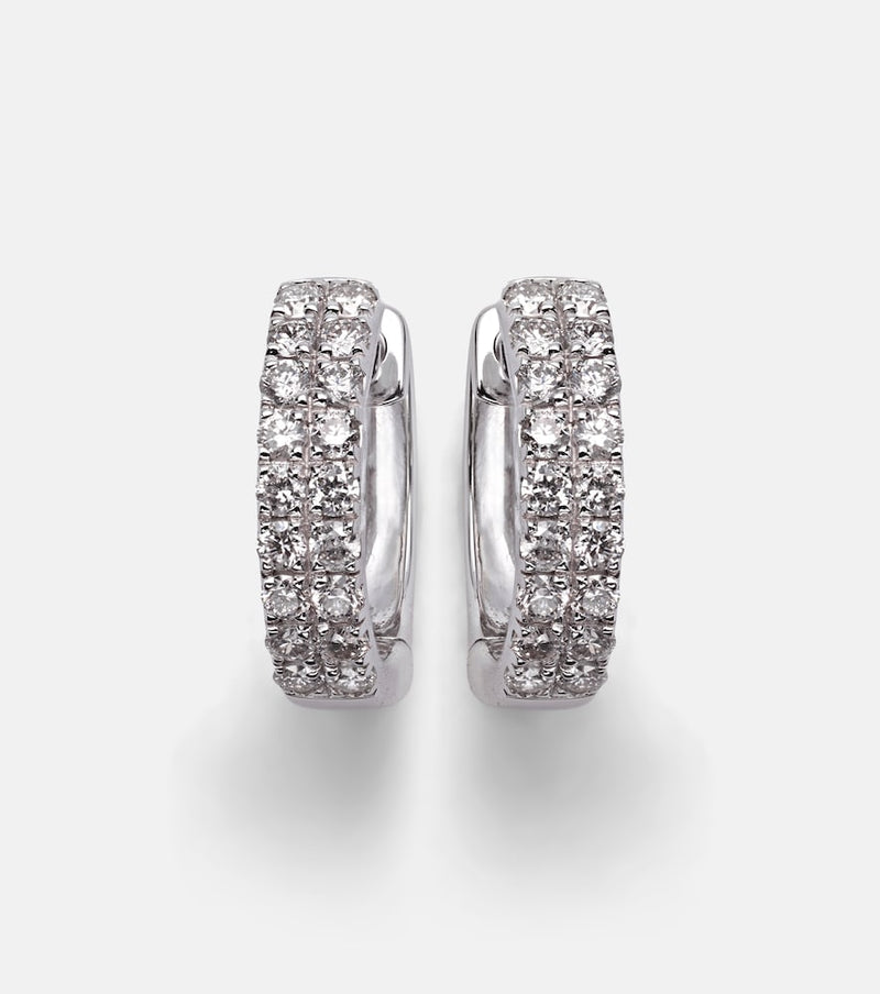 Stone and Strand 14kt white gold earrings with diamonds