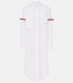 Thom Browne RWB Stripe cotton shirt dress