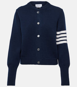 Thom Browne 4-Bar intarsia wool cardigan