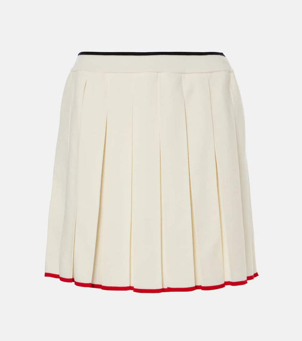 Thom Browne Pleated wool-blend miniskirt