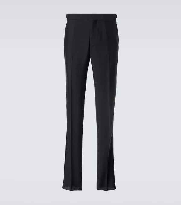 Rubinacci Modluca wool tuxedo pants