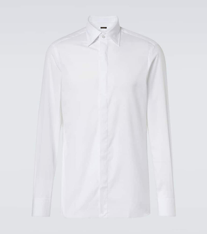 Rubinacci Cotton tuxedo shirt