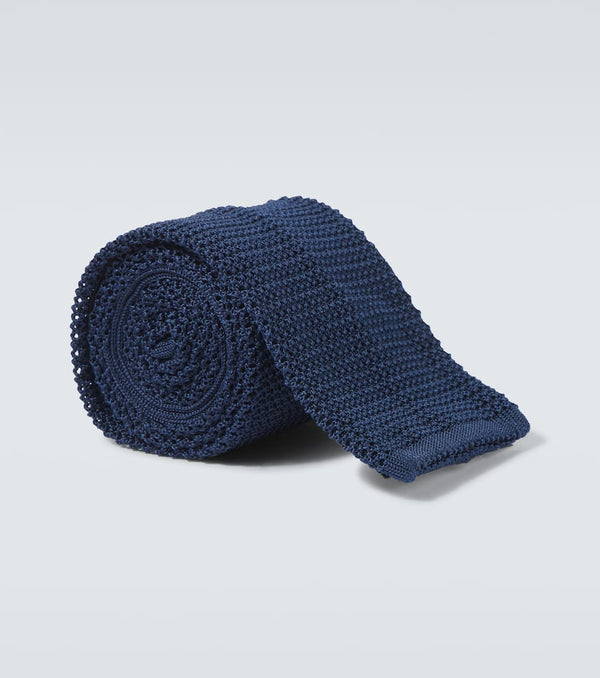 Rubinacci Knitted silk tie