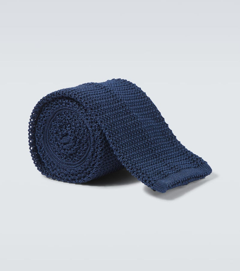 Rubinacci Knitted silk tie