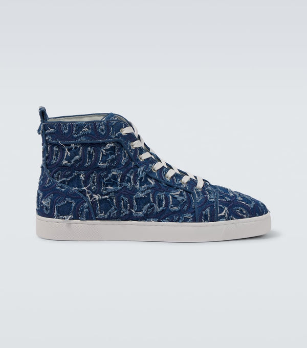 Christian Louboutin Louis denim high-top sneakers