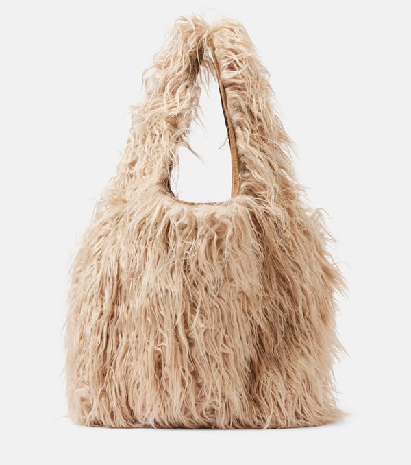 Dries Van Noten Faux fur tote bag