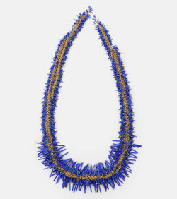 Dries Van Noten Beaded chain necklace