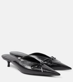 Balenciaga Knife Bow leather mules