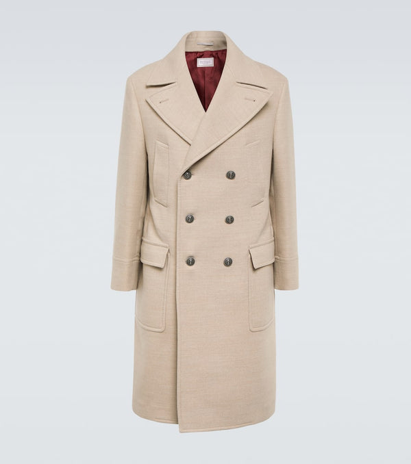 Brunello Cucinelli Double-breasted wool coat