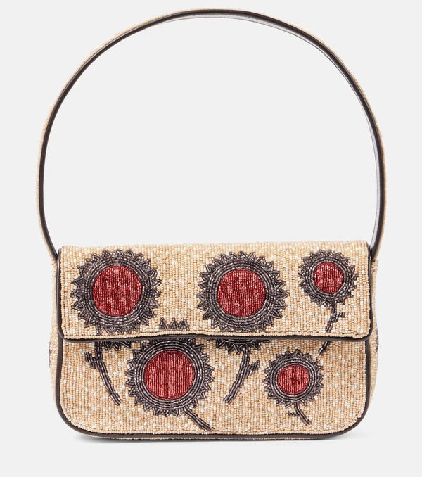 Staud Tommy beaded tote bag