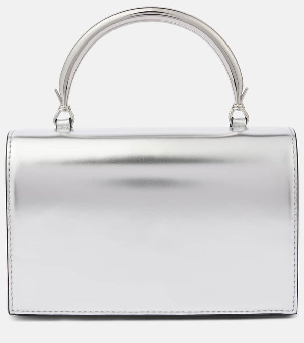 Staud Arc Evening metallic leather tote bag