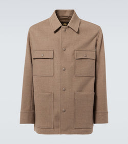 Loro Piana Darcy virgin wool overshirt